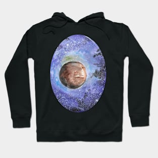 Watercolor painting of Venus - astronomy inspired fine art Hoodie